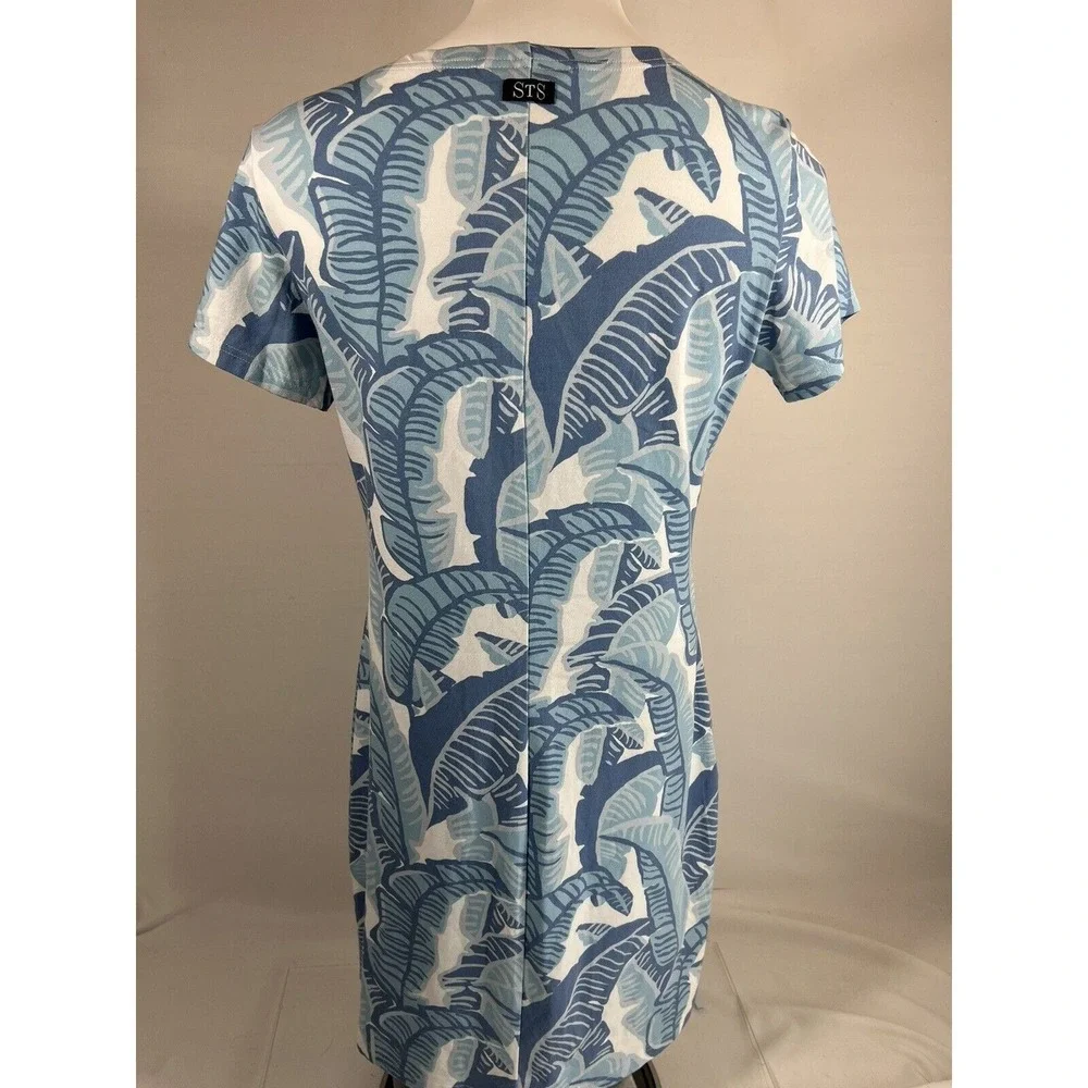 Sail‎ To Sable Womens Small Dress Blue White Preppy Coastal Summer